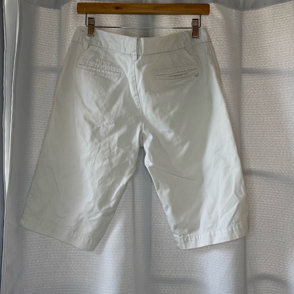 Vintage Americana Eagle Womens Bermuda Shorts Cream Size‎ 8 Zip - Picture 5 of 9